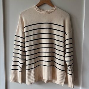 Striped Cream Sweater